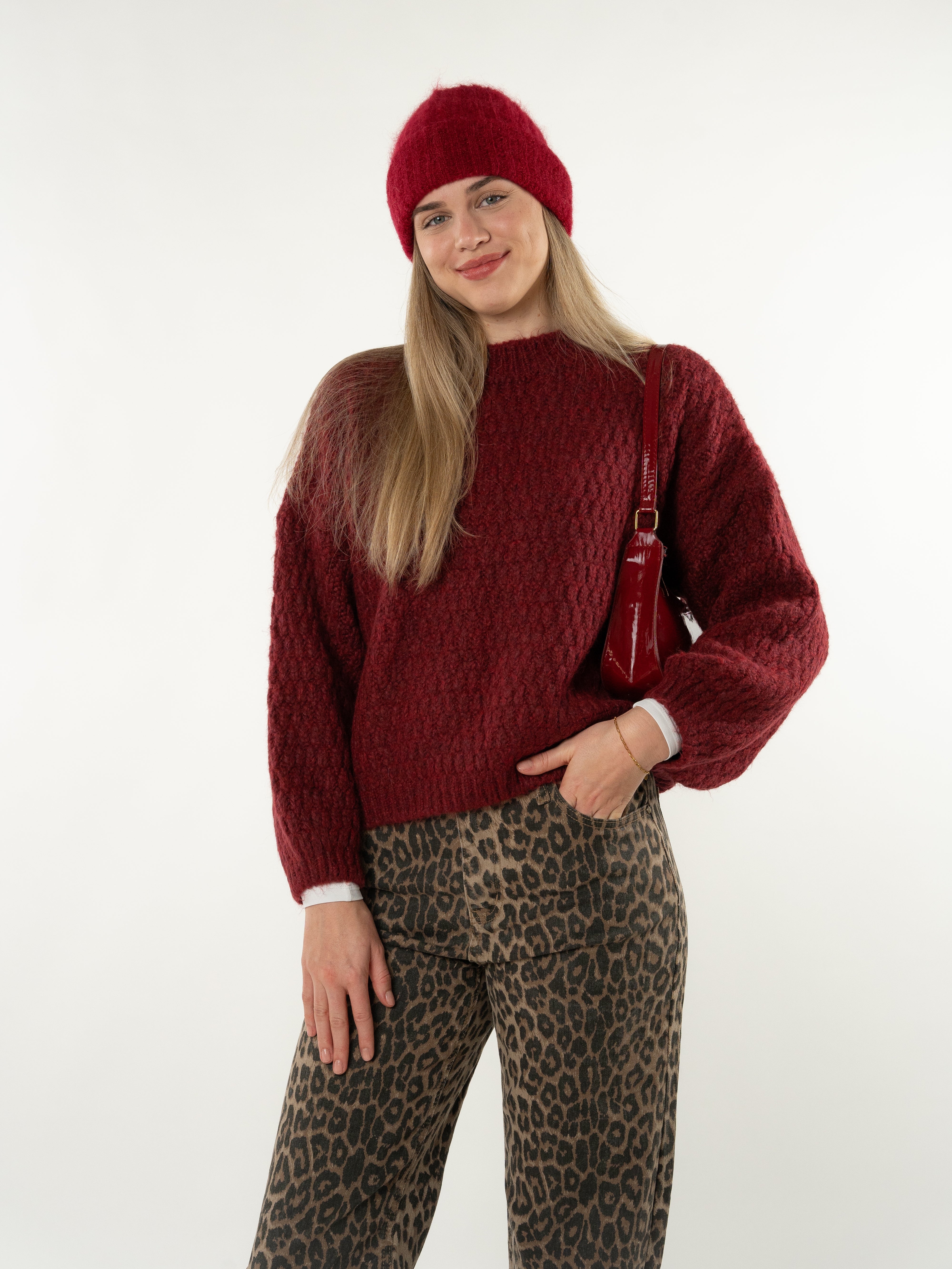 Strickpullover Vivien - Bordeaux