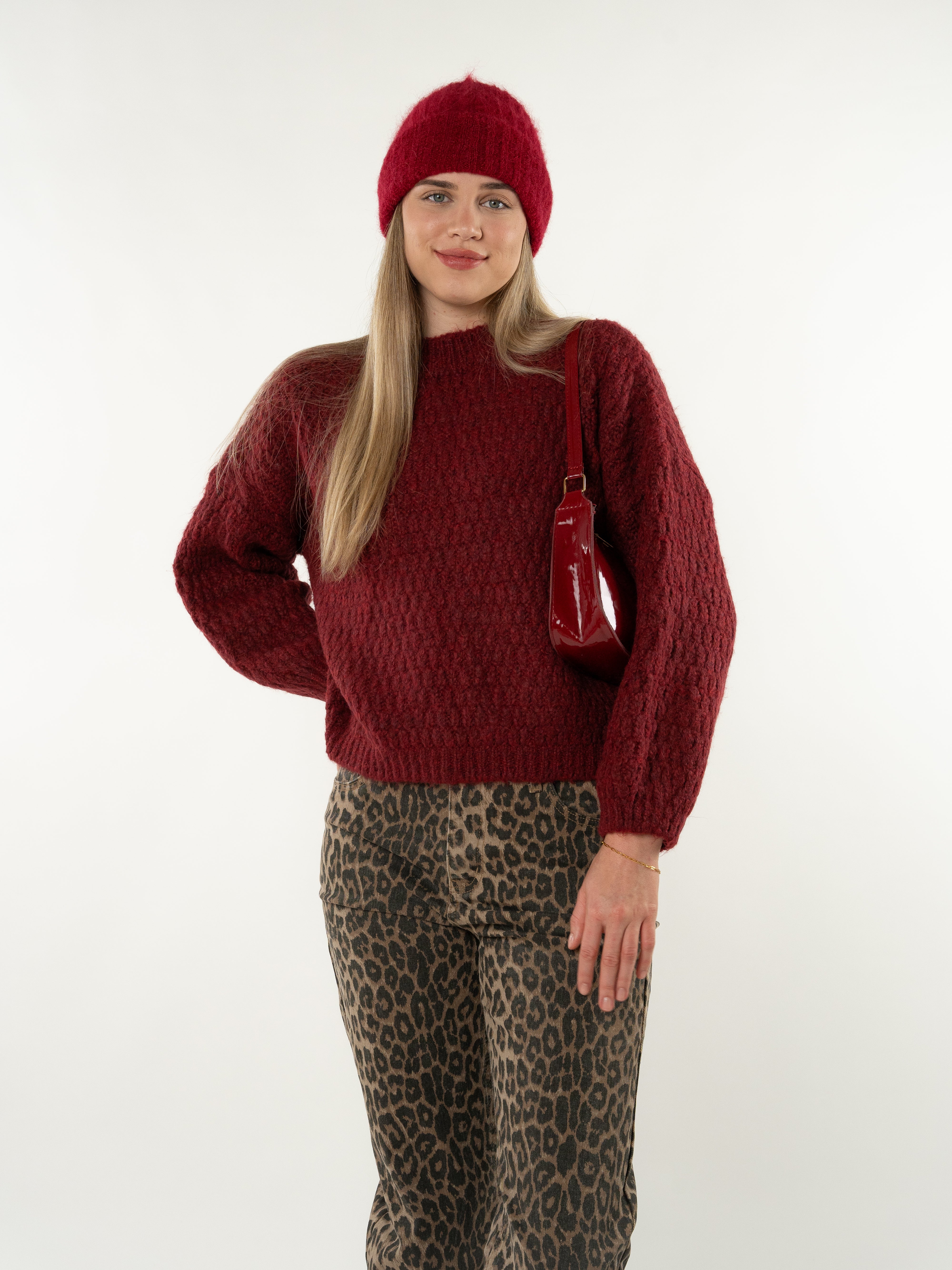 Strickpullover Vivien - Bordeaux