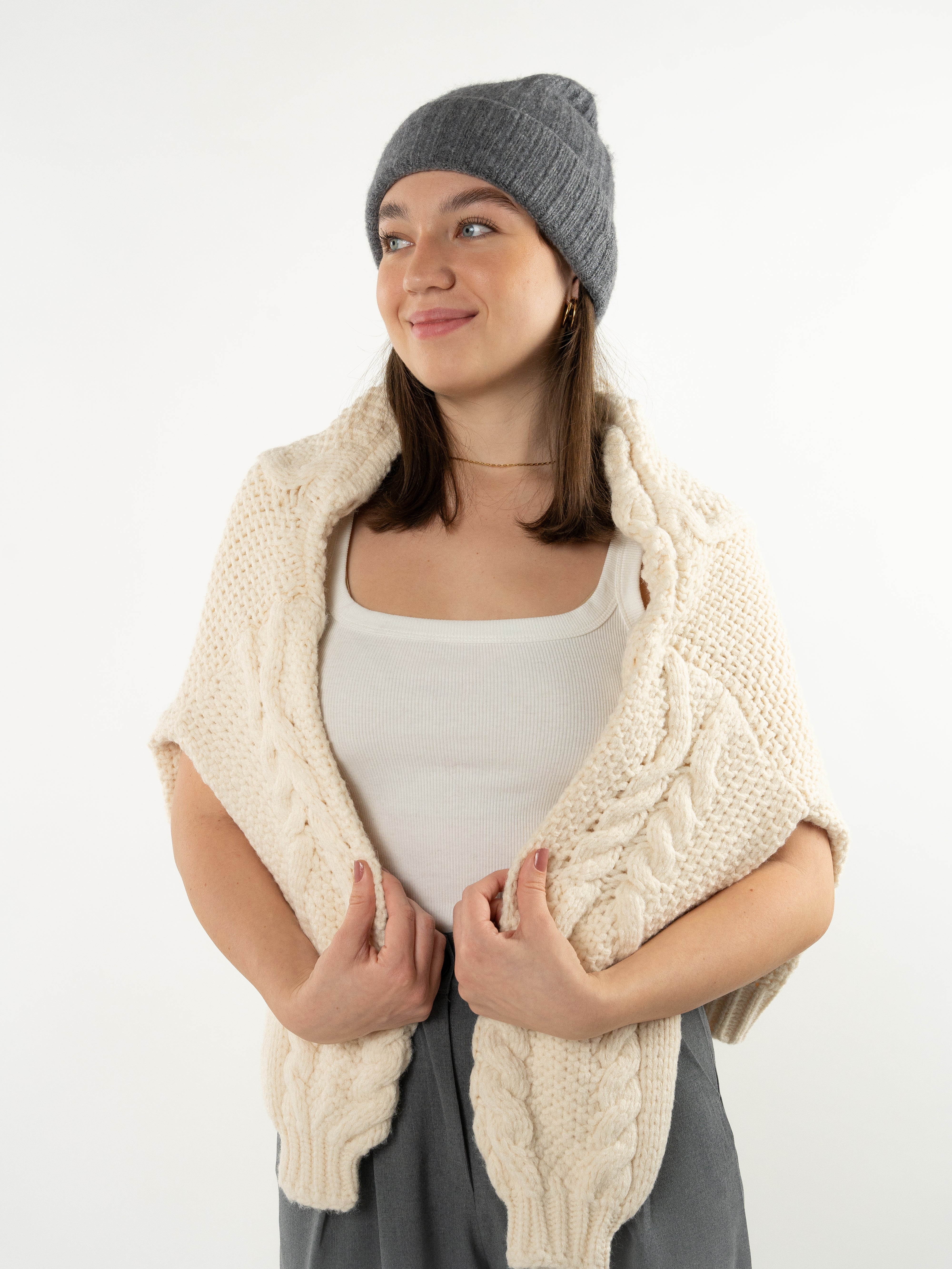 Basic Beanie - Dunkelgrau