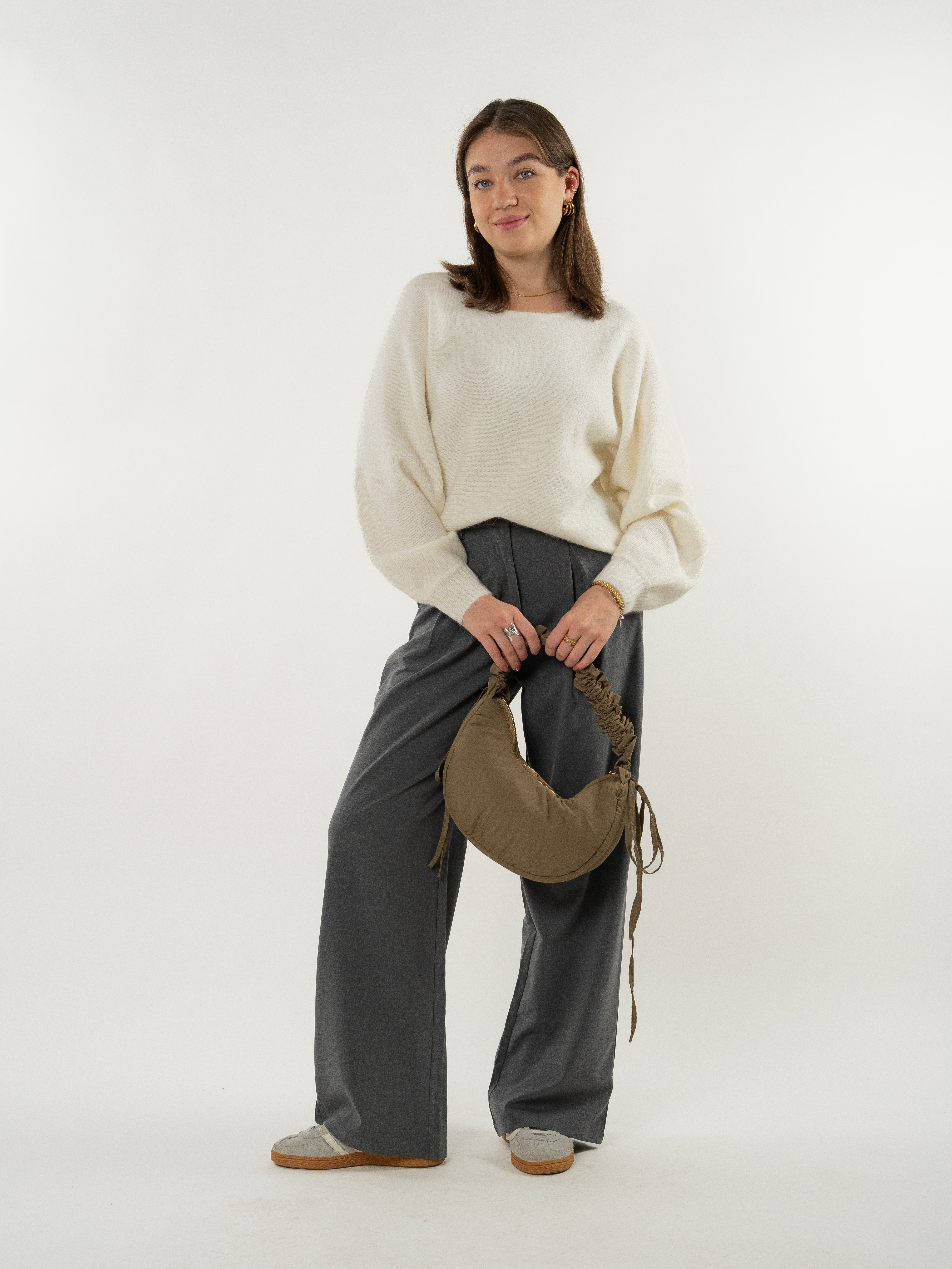 Feinstrick Pullover Jasmin - Weiß