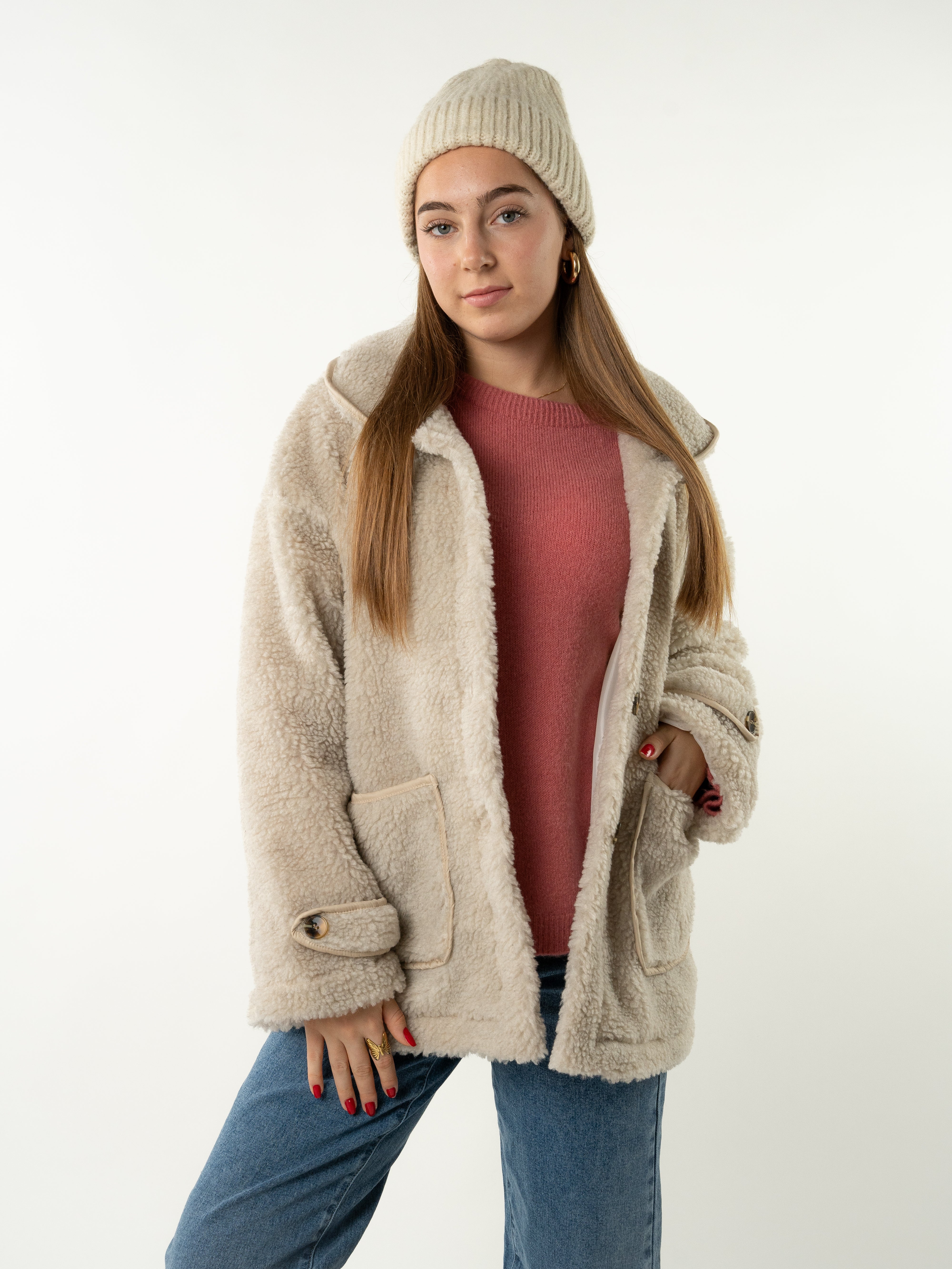Nordic Beanie Arlo - Cremeweiß