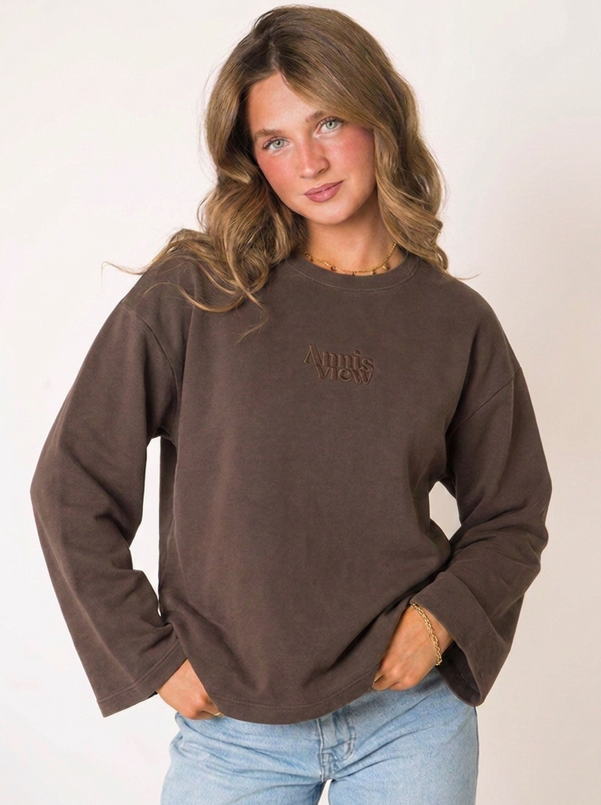 Oversized Longsleeve Chocolate
