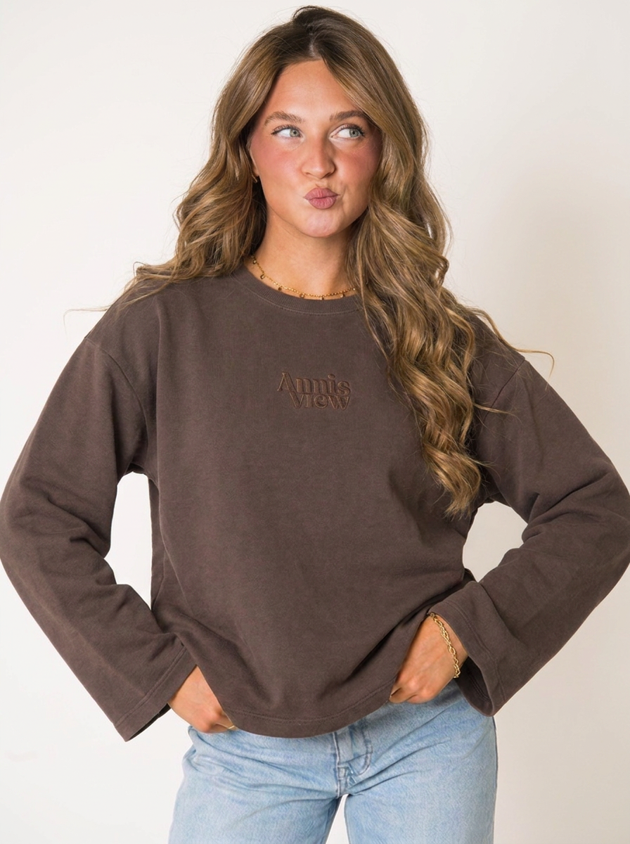 Oversized Longsleeve Chocolate