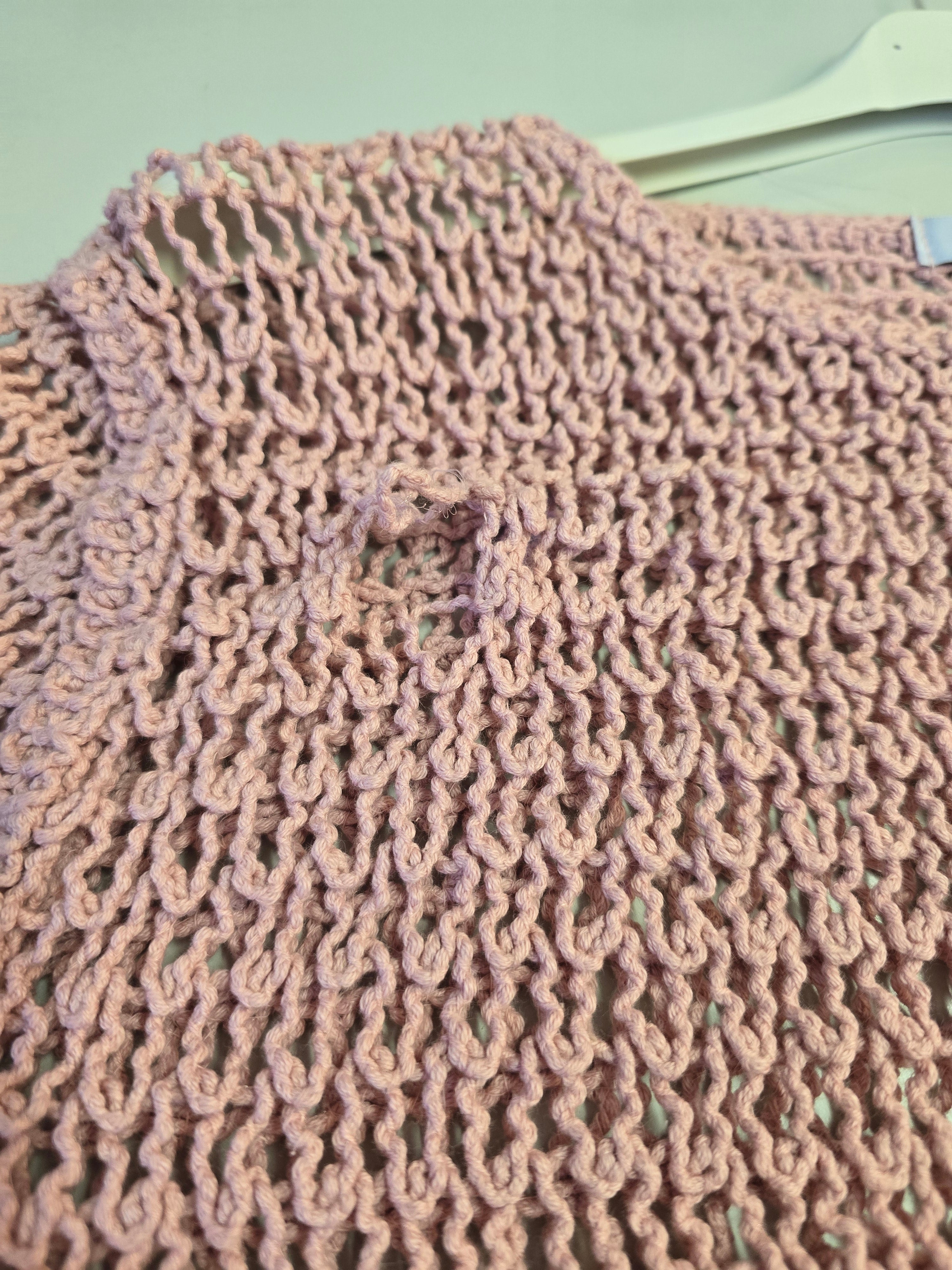LUCKY DEAL 1881 In This Groove Crochet Longsleeve - Altrosa - vom Umtausch ausgeschlossen -