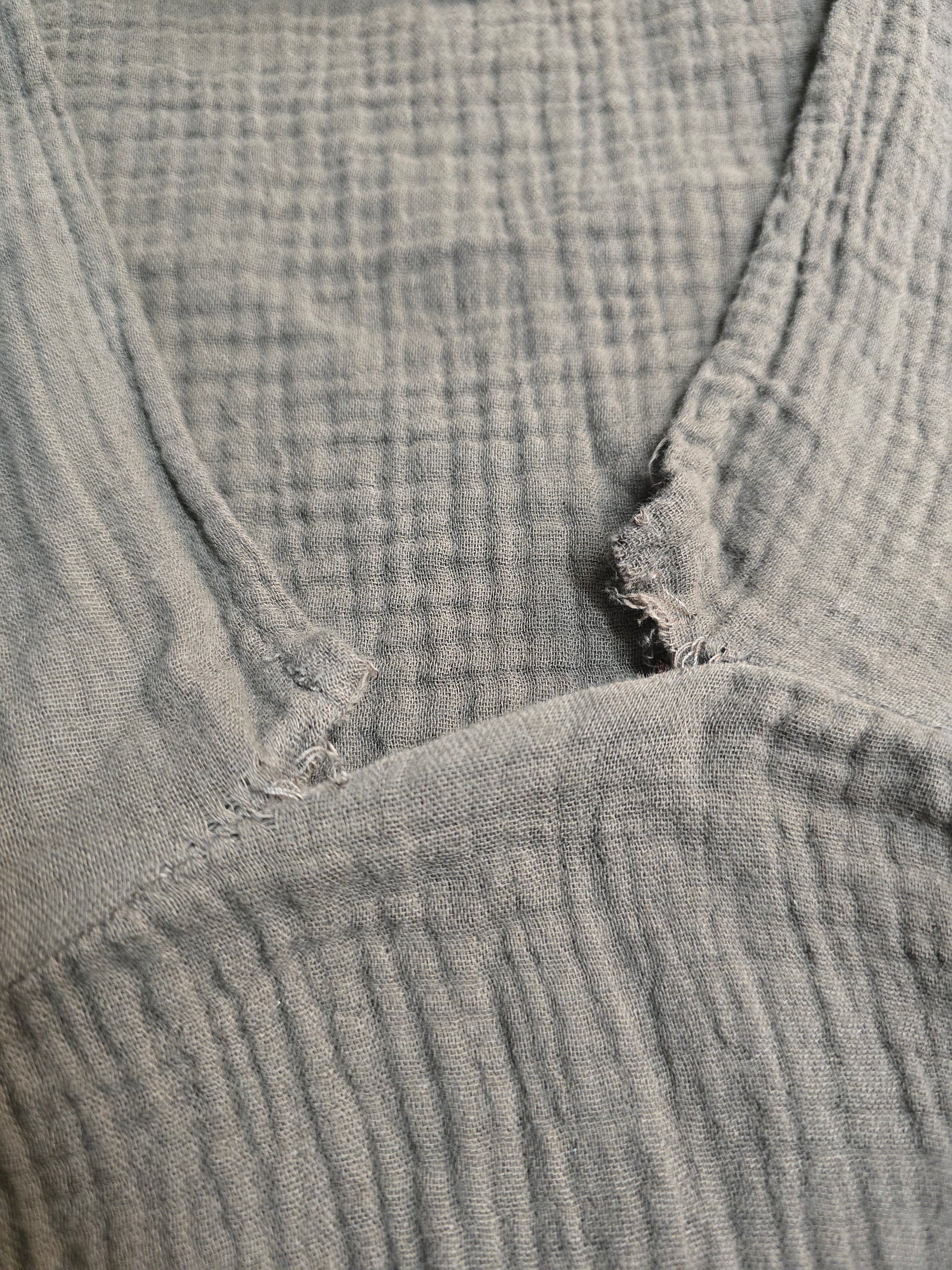 LUCKY DEAL 1722 Musselin Maxikleid Wilma - Braun - vom Umtausch ausgeschlossen -