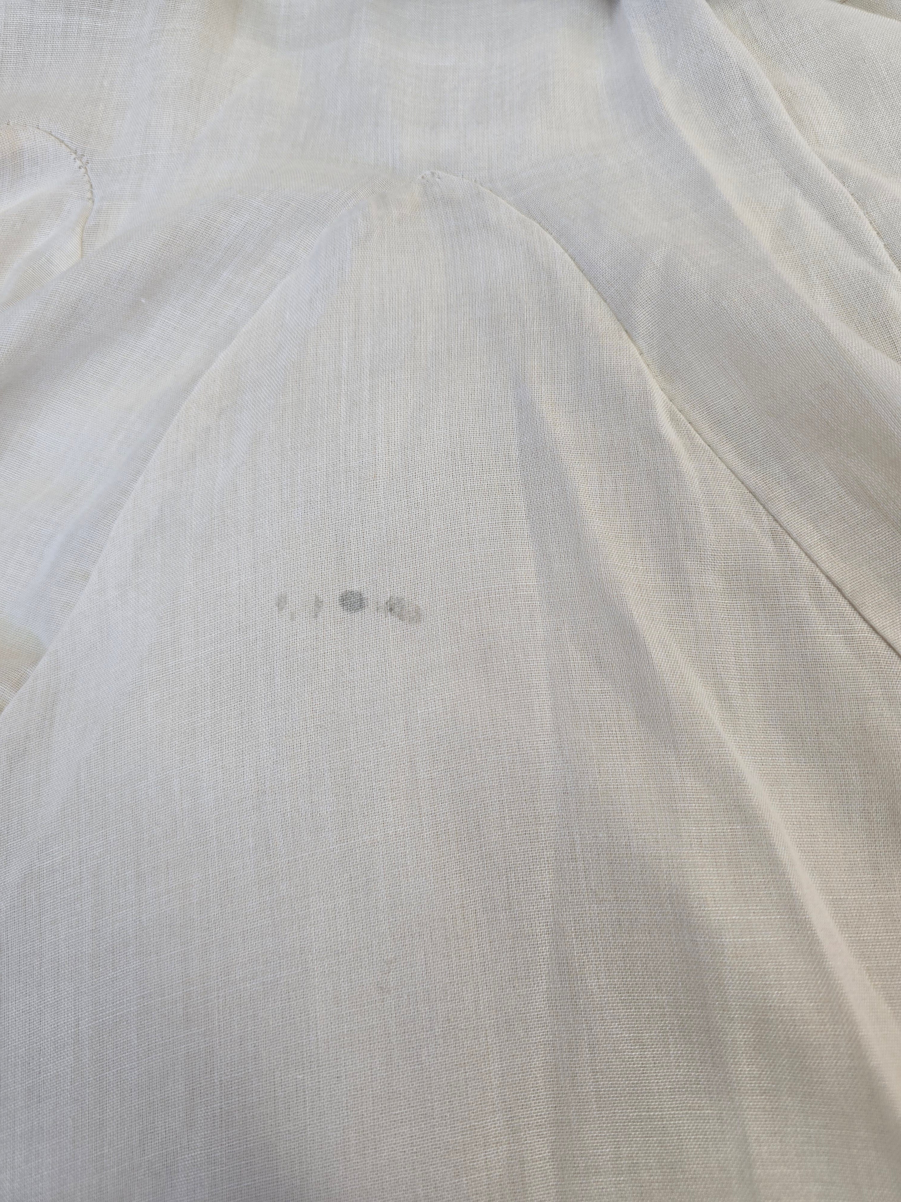 LUCKY DEAL 1872 Baumwoll Kleid Liana zum binden - Creme - vom Umtausch ausgeschlossen -