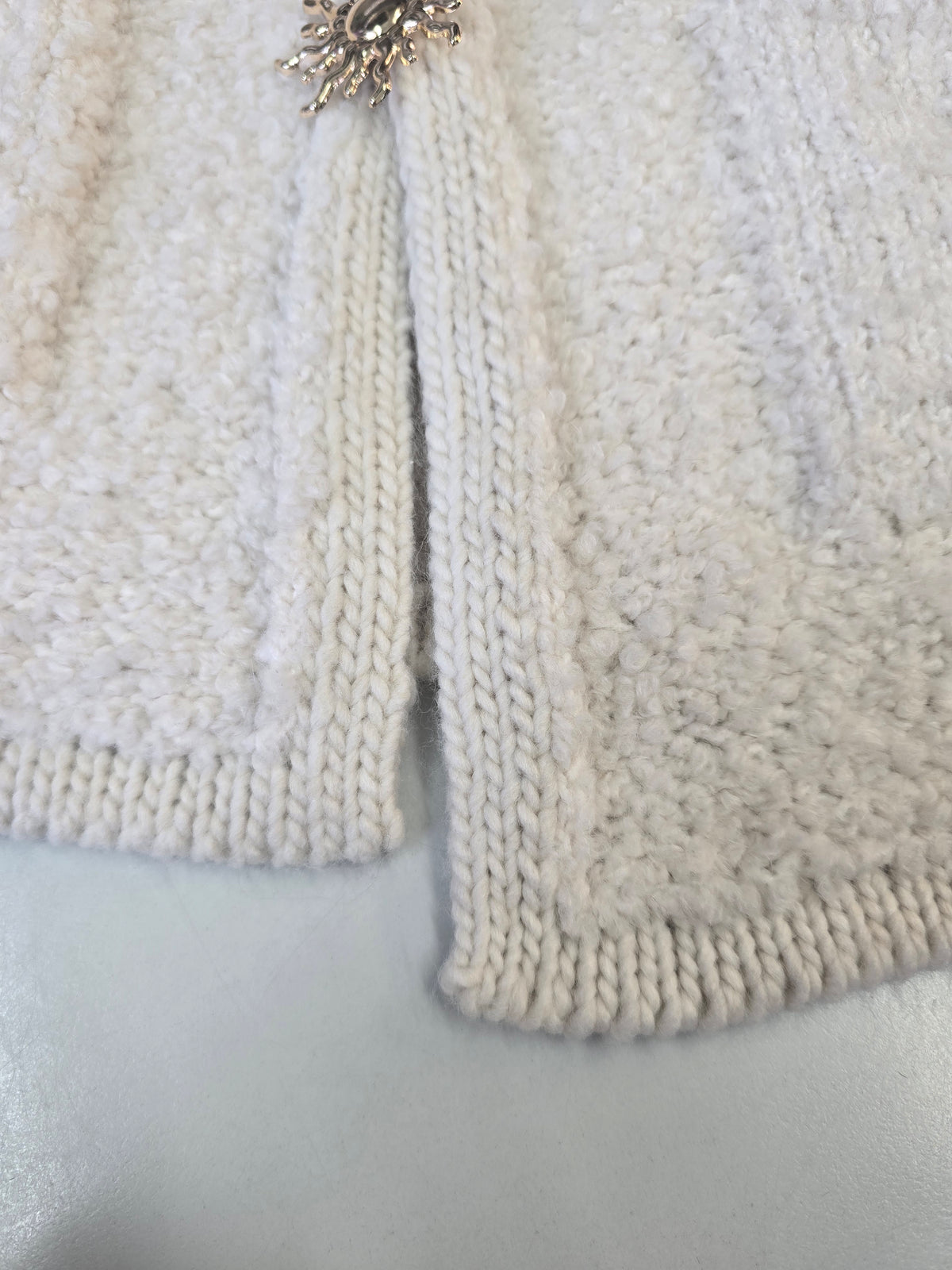 LUCKY DEAL 2361 Sunshine Club Bouclé Knit Jacket - Creme - vom Umtausch ausgeschlossen -