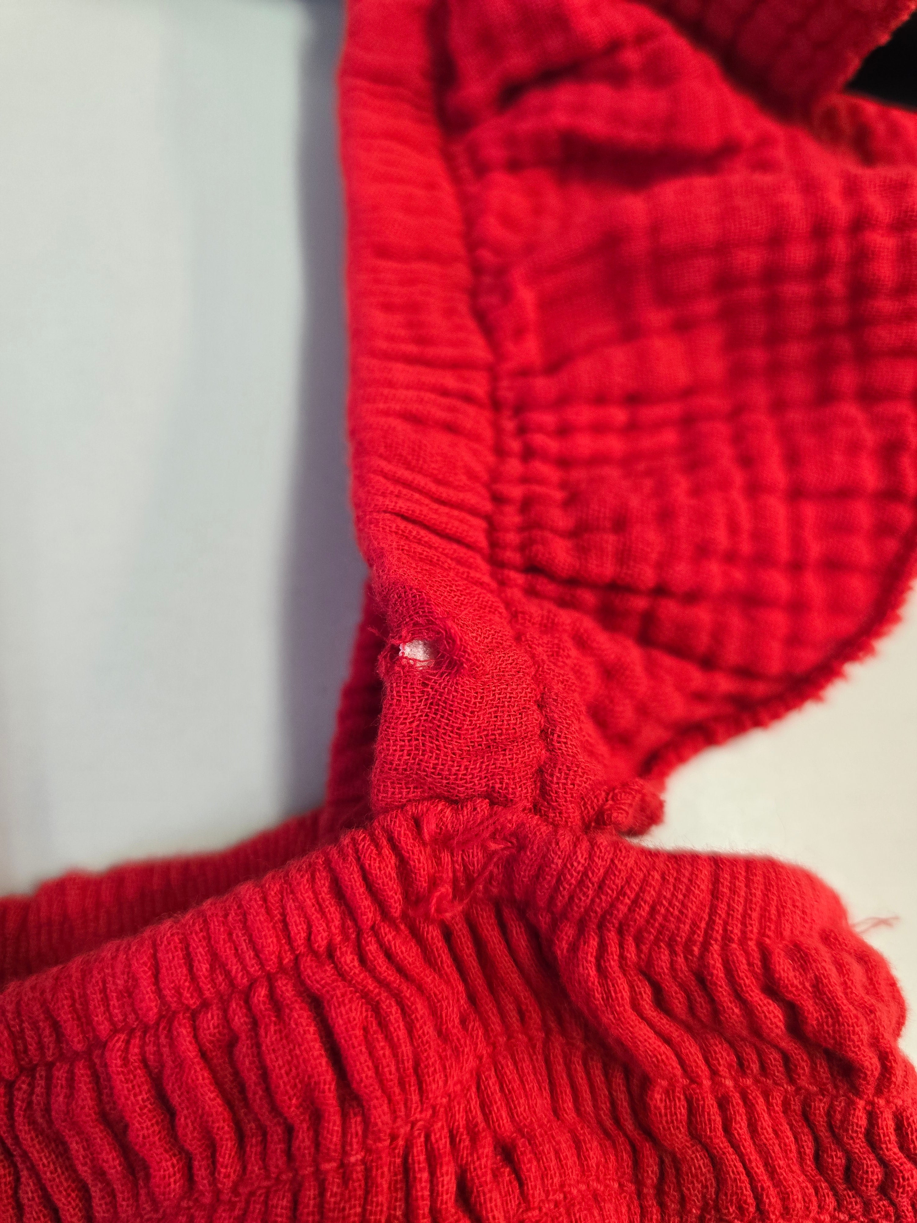 LUCKY DEAL 2269 Cherry Dream Musselin Midikleid - Rot - vom Umtausch ausgeschlossen -