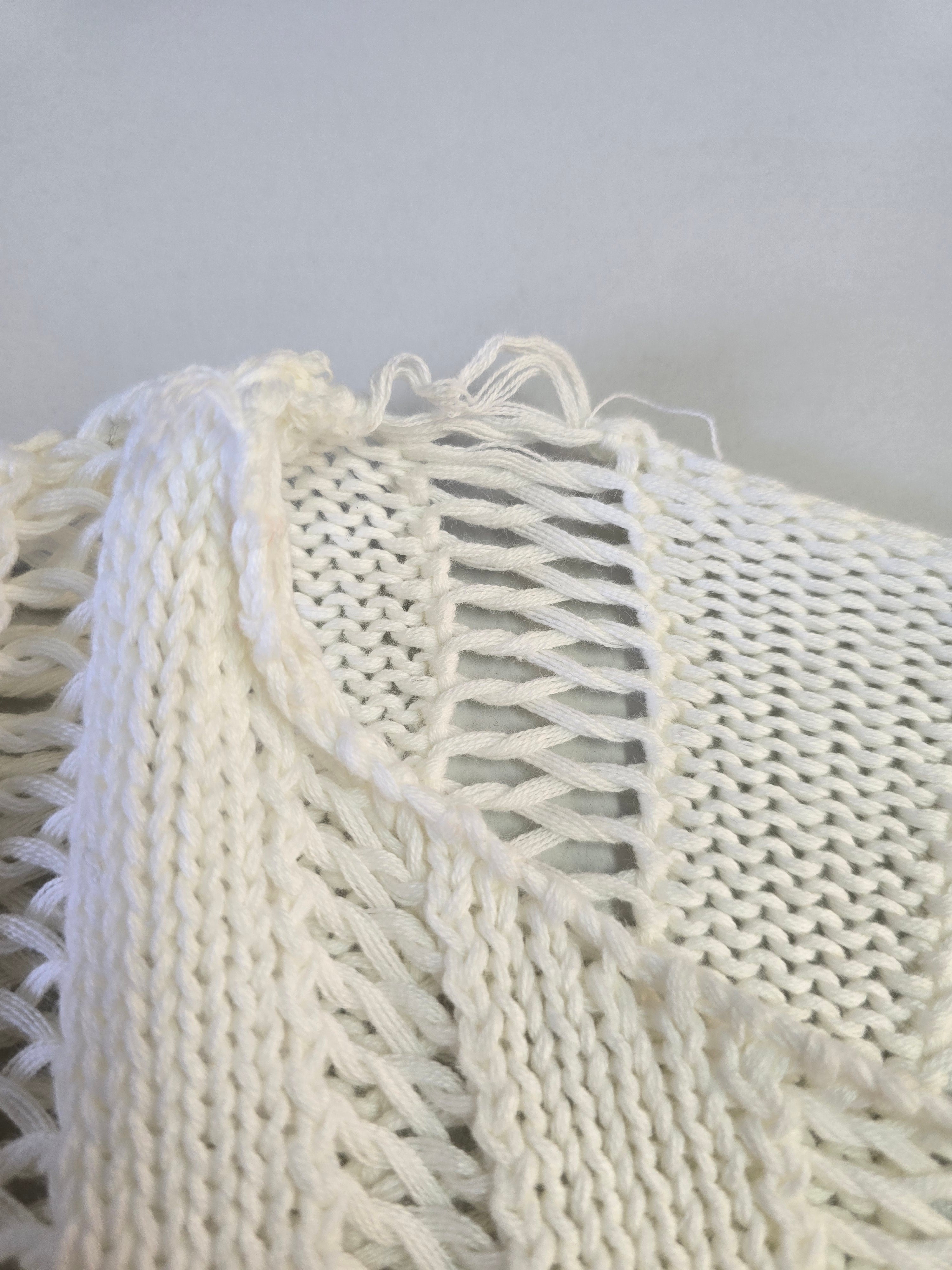 LUCKY DEAL 2098 Buttercream Knit Longsleeve - Weiß - vom Umtausch ausgeschlossen -