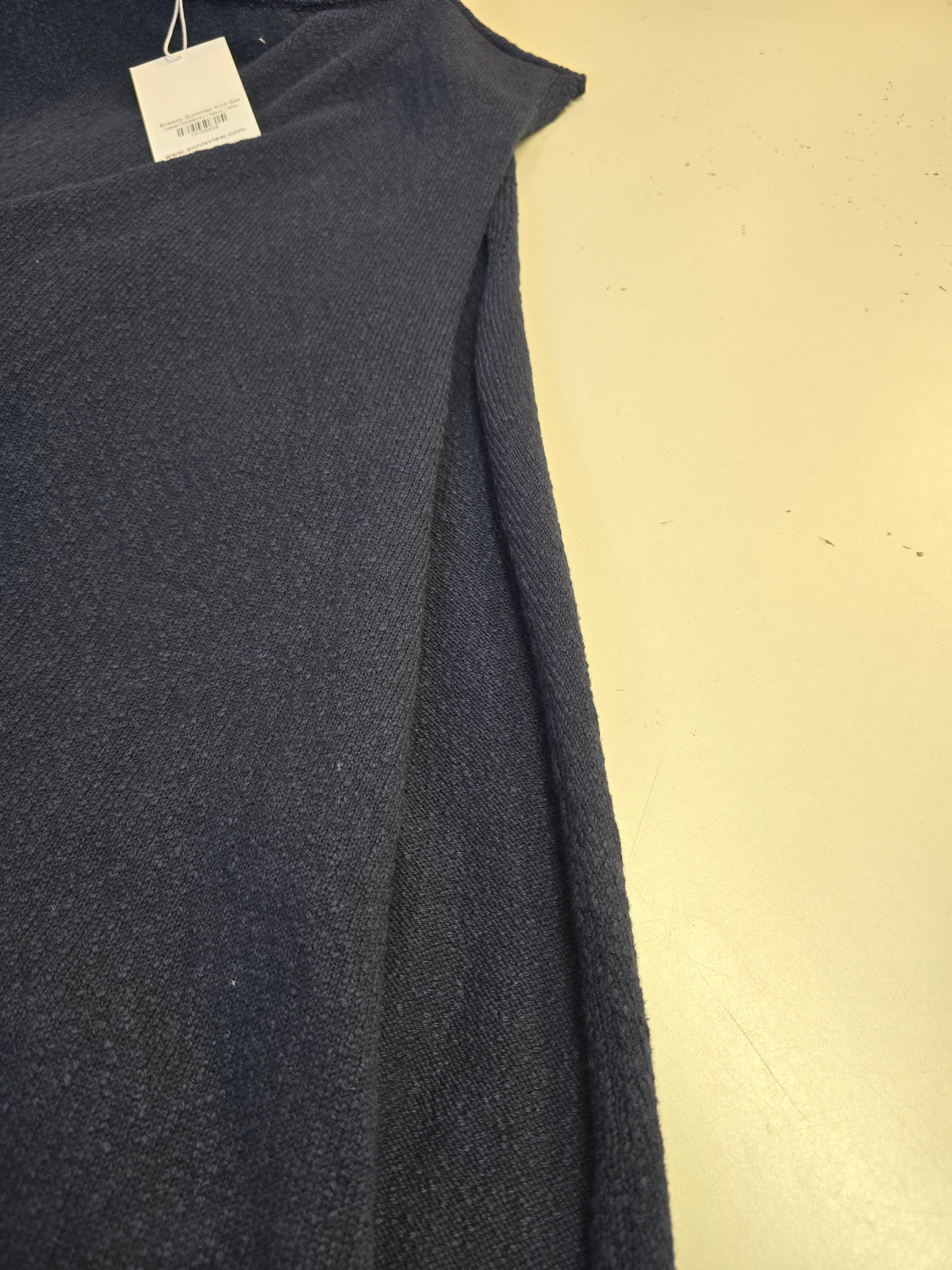 LUCKY DEAL 2279 Breezy Summer Knit Set - Navy - vom Umtausch ausgeschlossen -