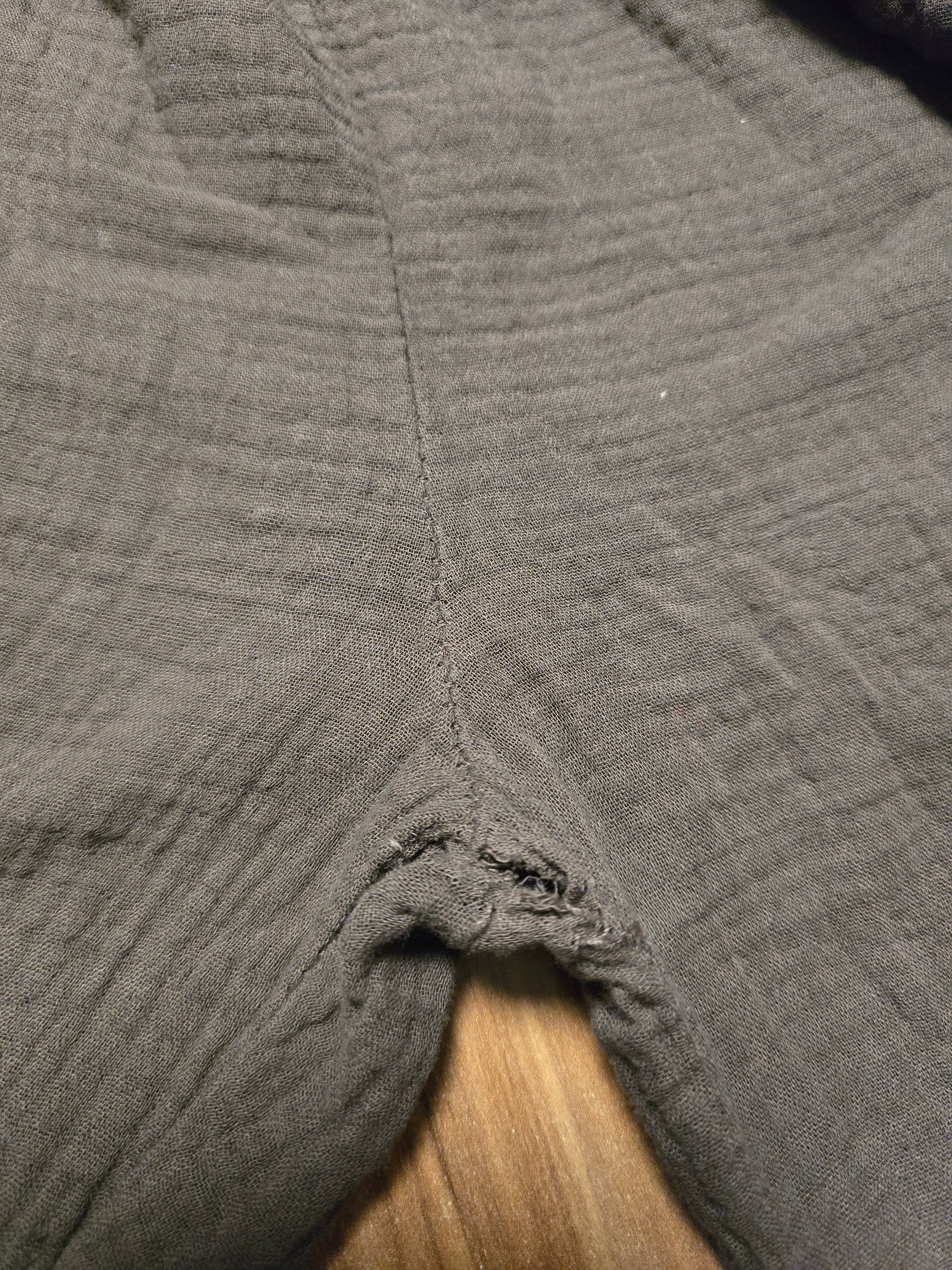 LUCKY DEAL 2136 Off Shoulder Musselin Jumpsuit - Dunkelbraun - vom Umtausch ausgeschlossen -