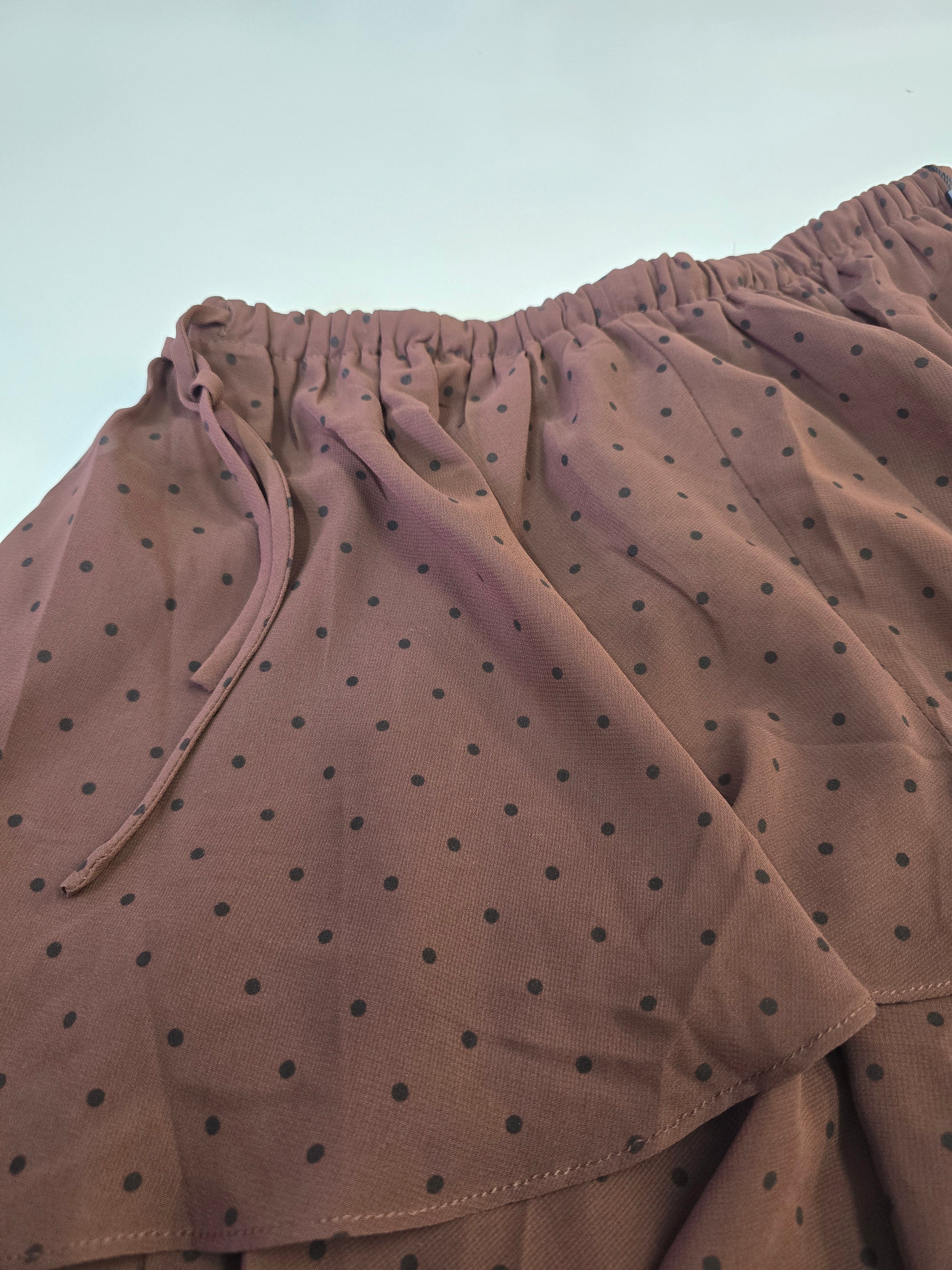LUCKY DEAL 2218 Meet The Dots Mini Skort - Braun - vom Umtausch ausgeschlossen -