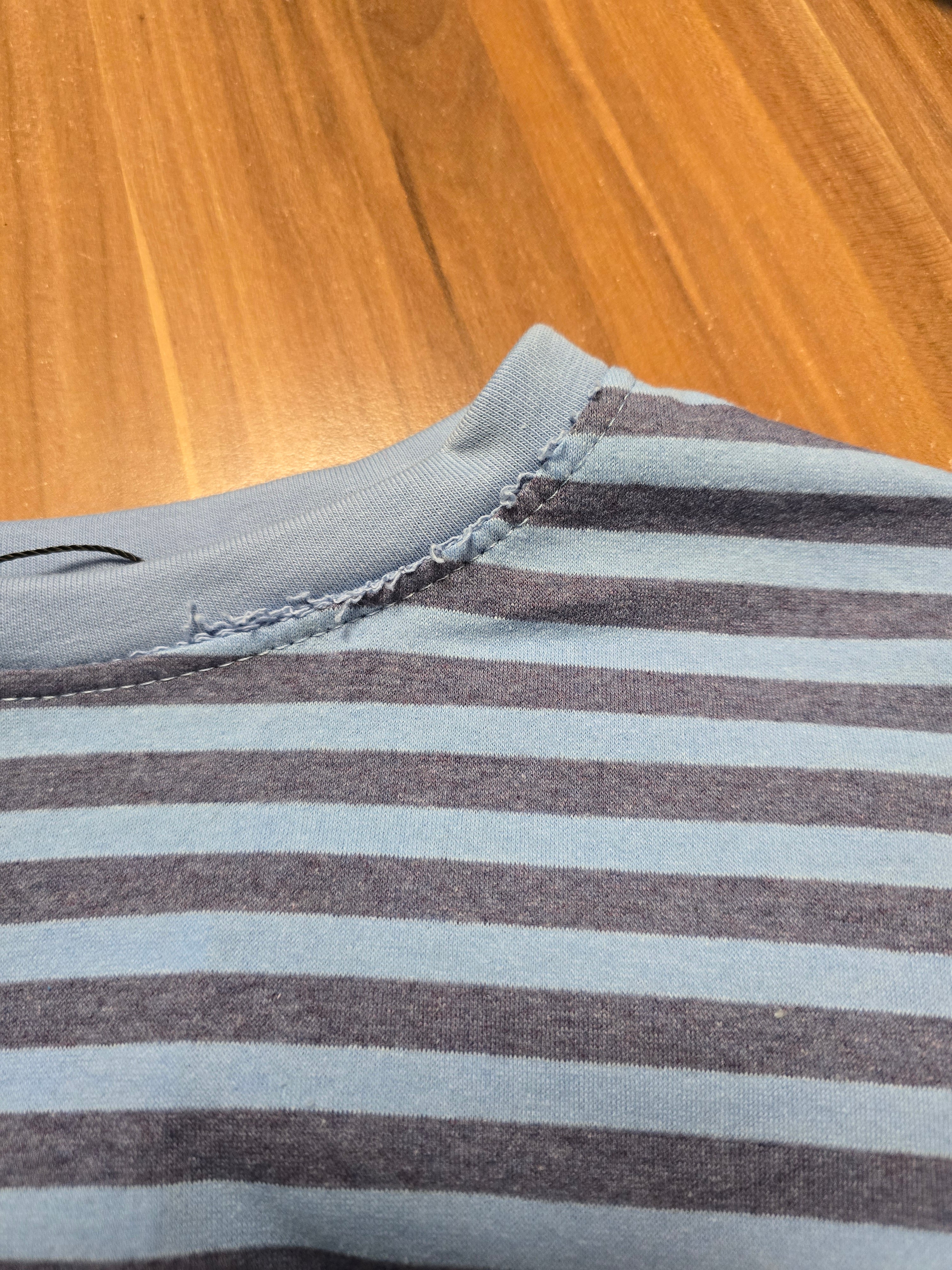 LUCKY DEAL 2139 Cotton Candy Striped Longsleeve - Blau - vom Umtausch ausgeschlossen-