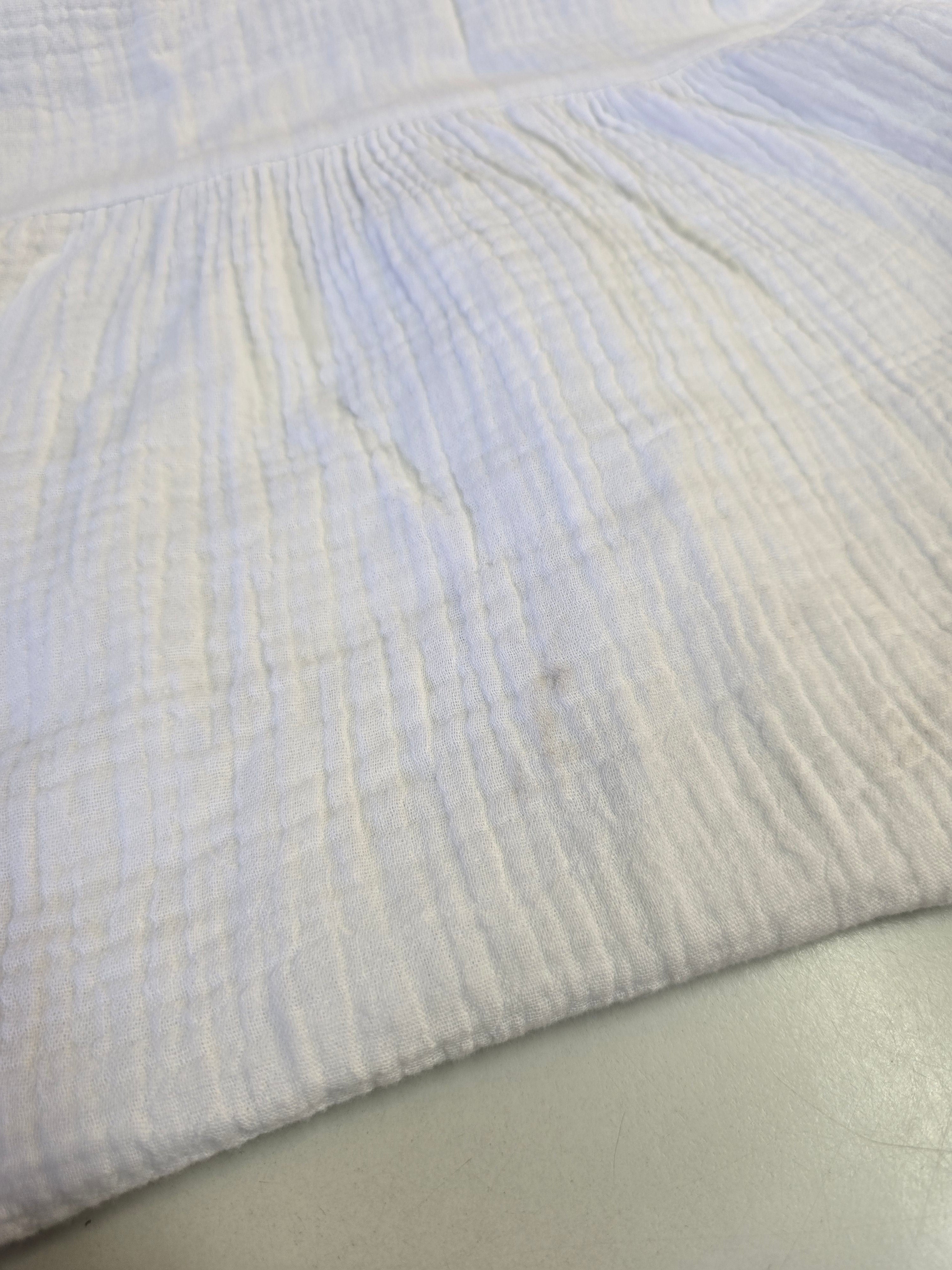 LUCKY DEAL 1952 Everyday Musselin Mini Hängerkleid - Weiß - vom Umtausch ausgeschlossen -