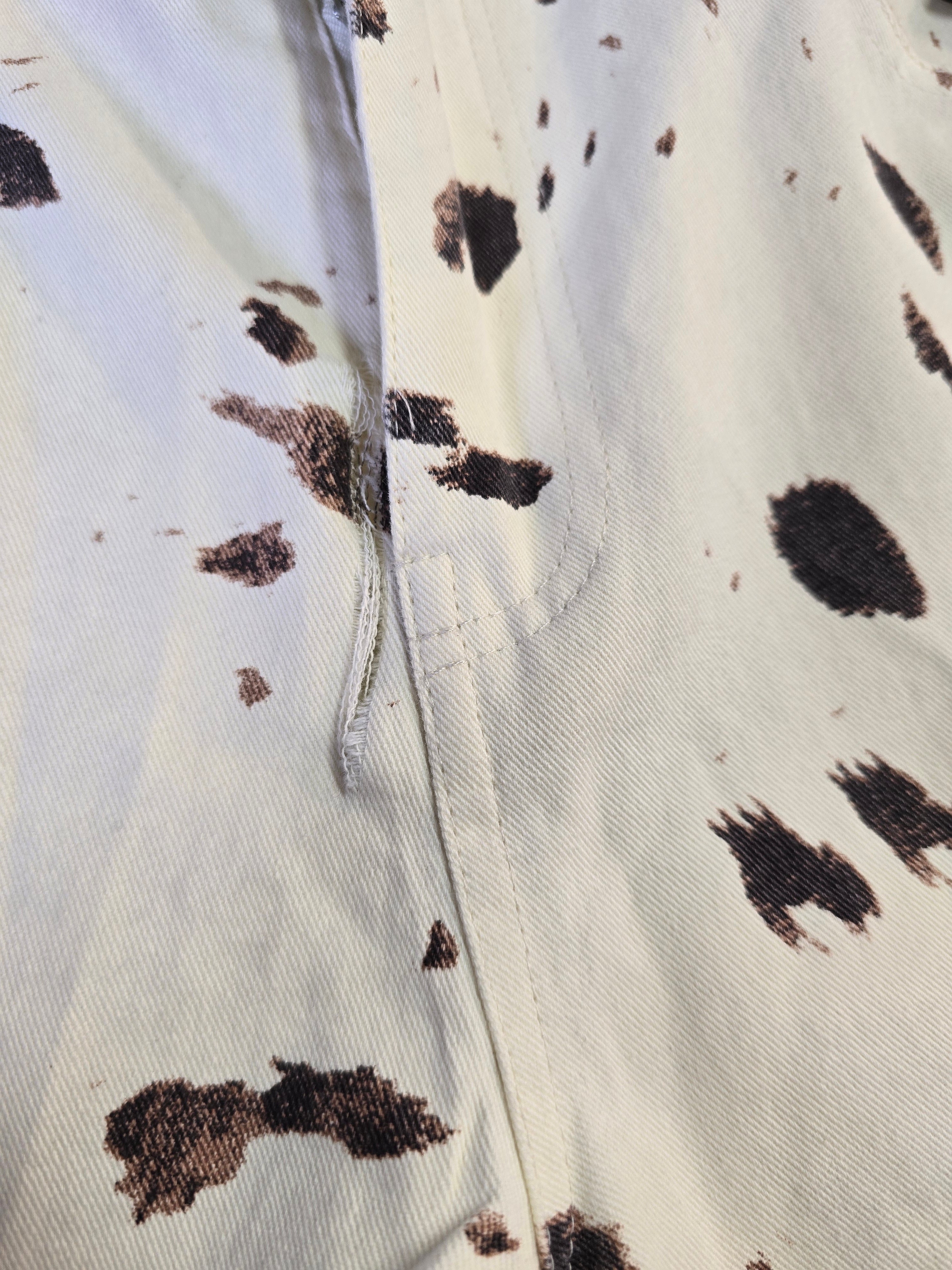 LUCKY DEAL 2037 Cow Lover Cotton Jeans - Creme - vom Umtausch ausgeschlossen -