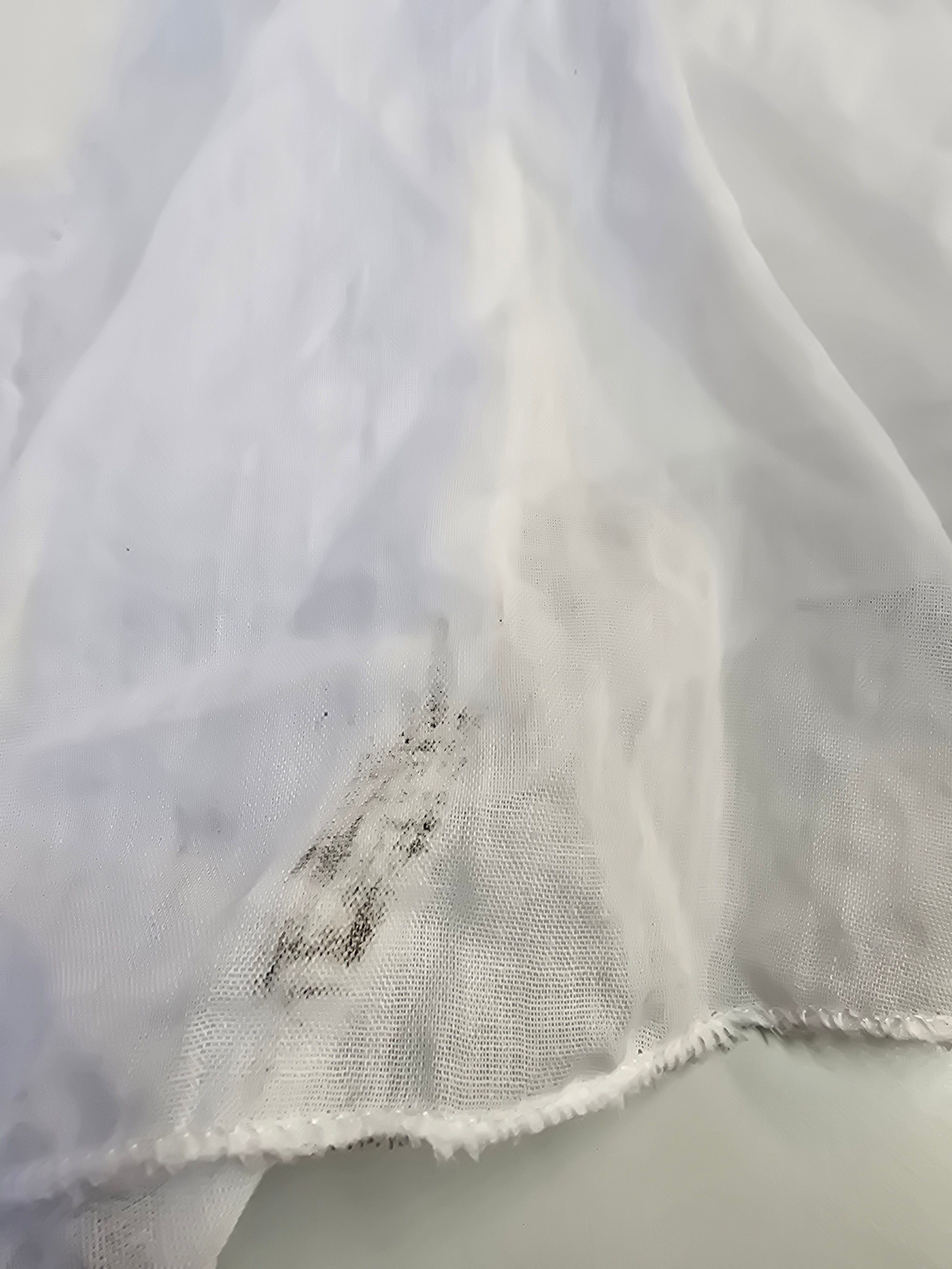LUCKY DEAL 1323 Baumwoll Kleid Liana zum binden - Weiß - vom Umtausch ausgeschlossen -