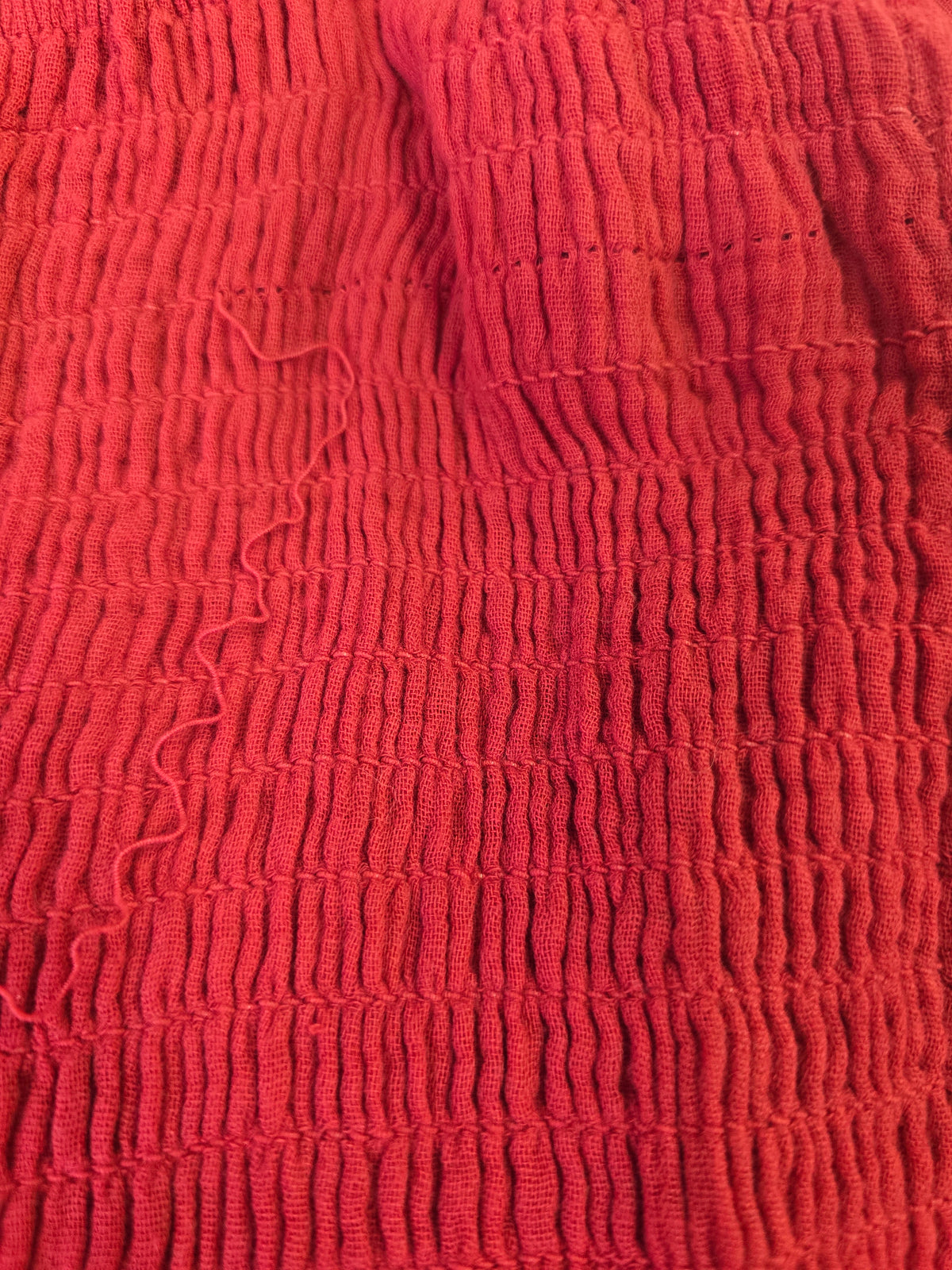 LUCKY DEAL 2353 Cherry Dream Musselin Midikleid - Rot - vom Umtausch ausgeschlossen -